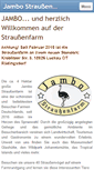 Mobile Screenshot of jambo-strauss.de